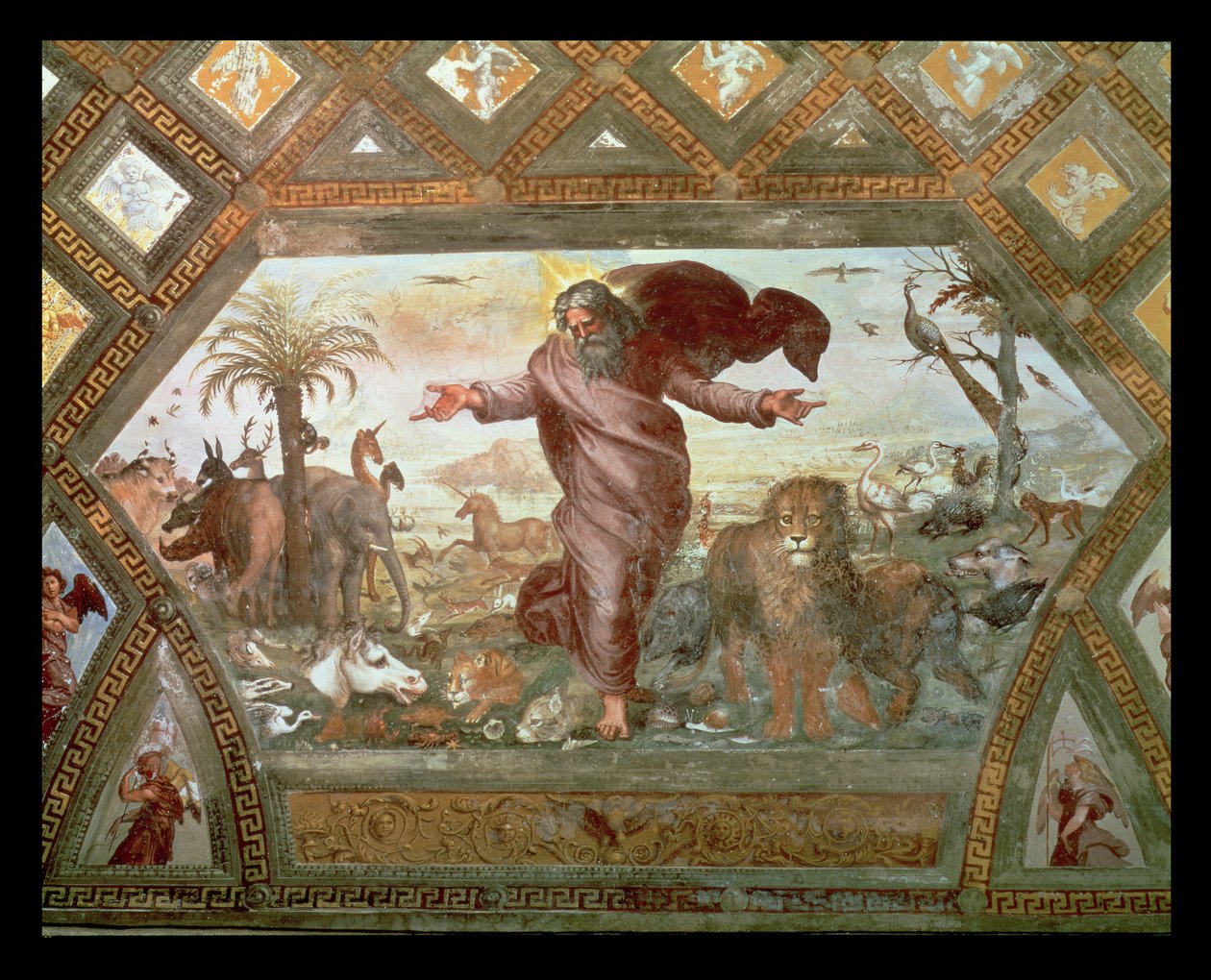 Jumala luo maan tekijältä Raffaello Sanzio Raphael