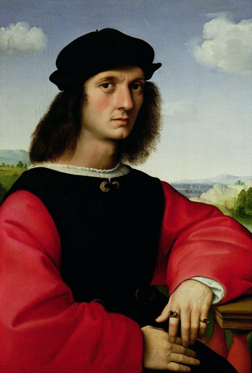 Agnolo Donin muotokuva, n. 1505–1506 tekijältä Raffaello Sanzio Raphael