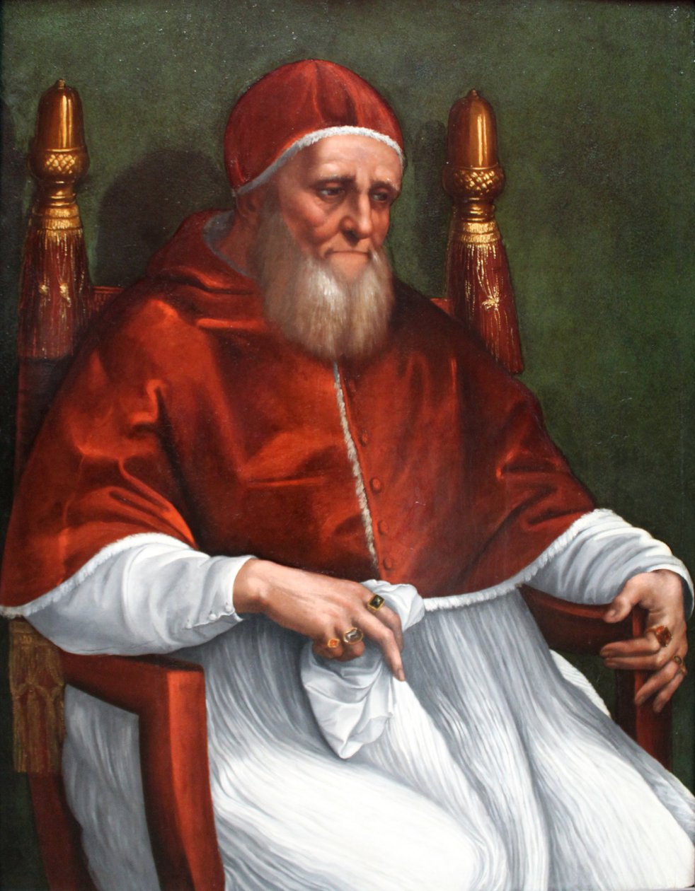 Paavi Julius II: n muotokuva tekijältä Raffaello Sanzio Raphael