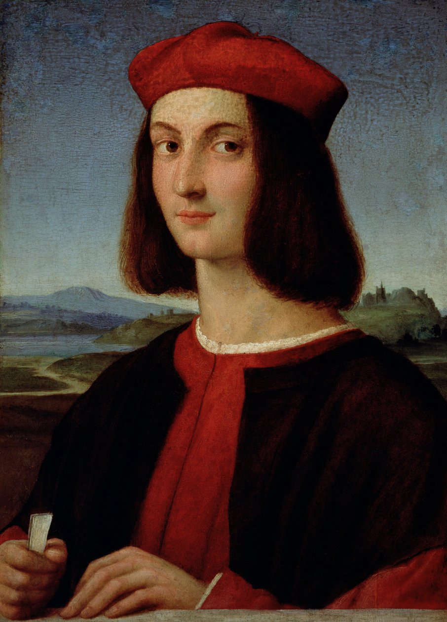 Nuoren Pietro Bembon muotokuva, 1504-6 tekijältä Raffaello Sanzio Raphael