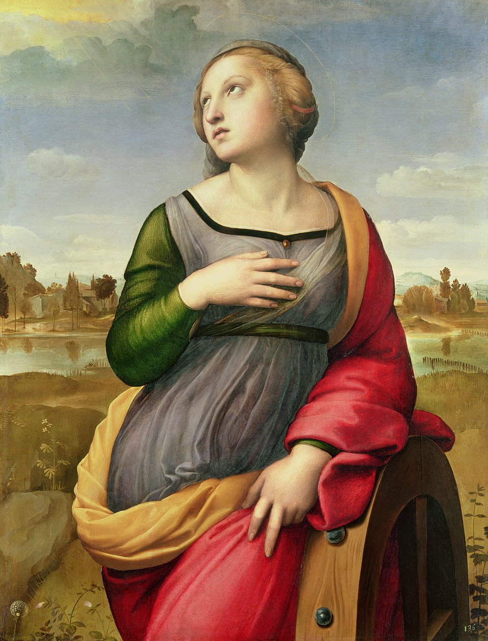 Pyhä Katariina Aleksandrialainen, 1507–1508 tekijältä Raffaello Sanzio Raphael