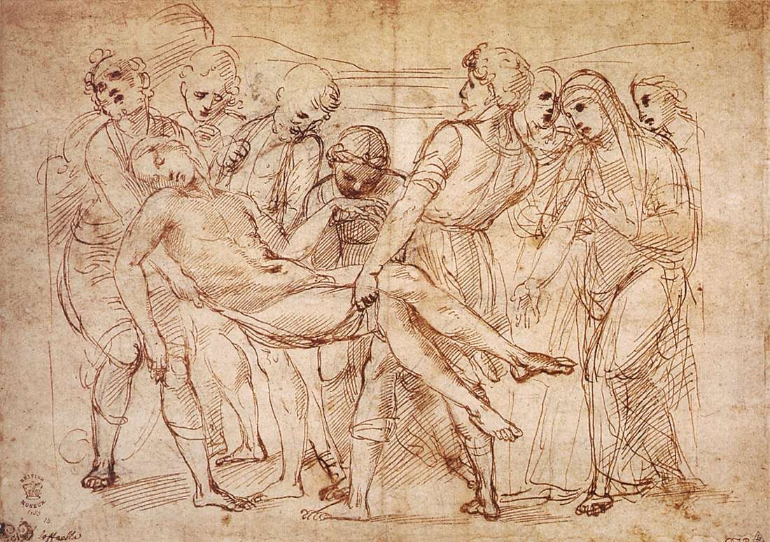 Tutkimus hautausta varten tekijältä Raffaello Sanzio Raphael