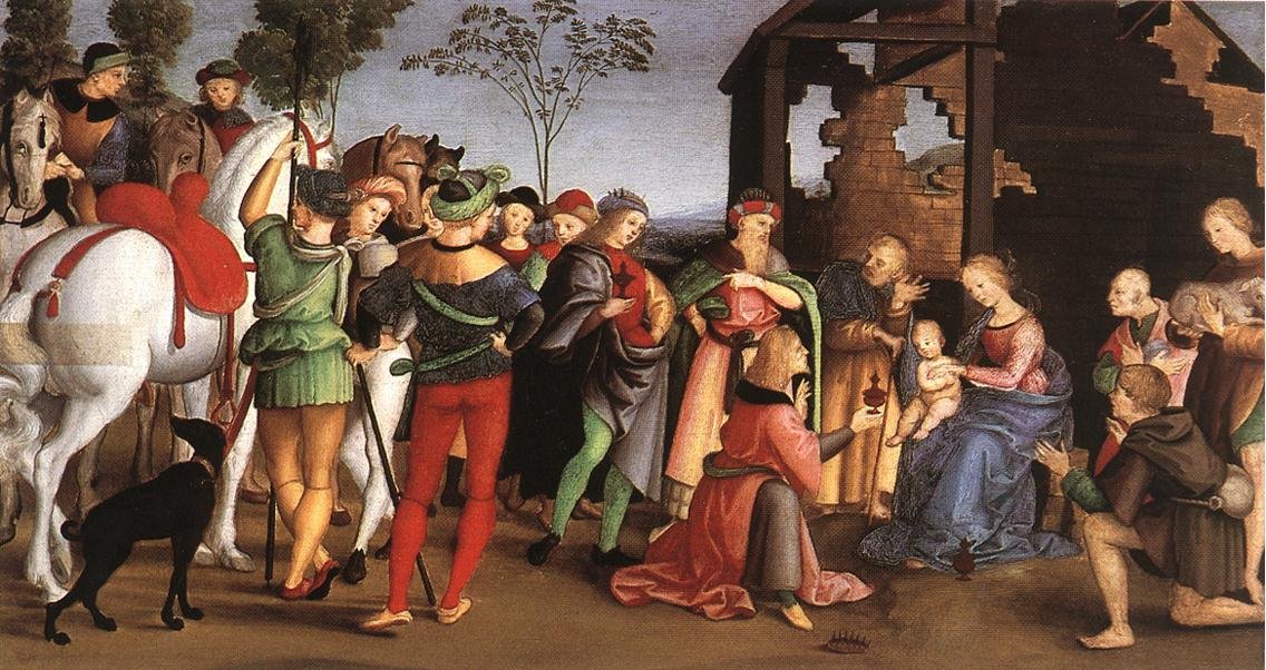 Taikojen palvonta tekijältä Raffaello Sanzio Raphael