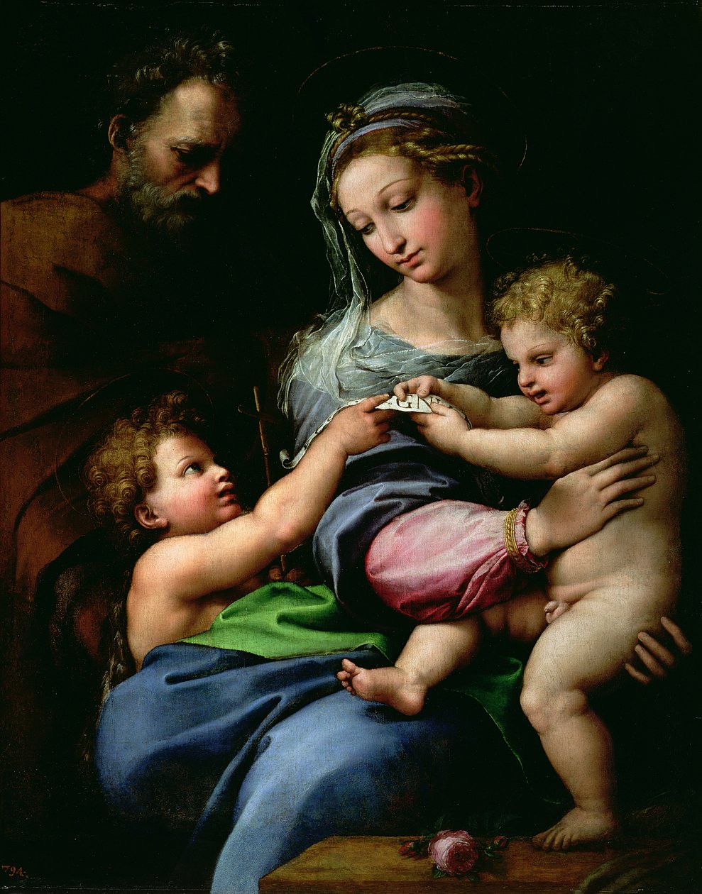 Ruusun neitsyt, n. 1518 tekijältä Raffaello Sanzio Raphael