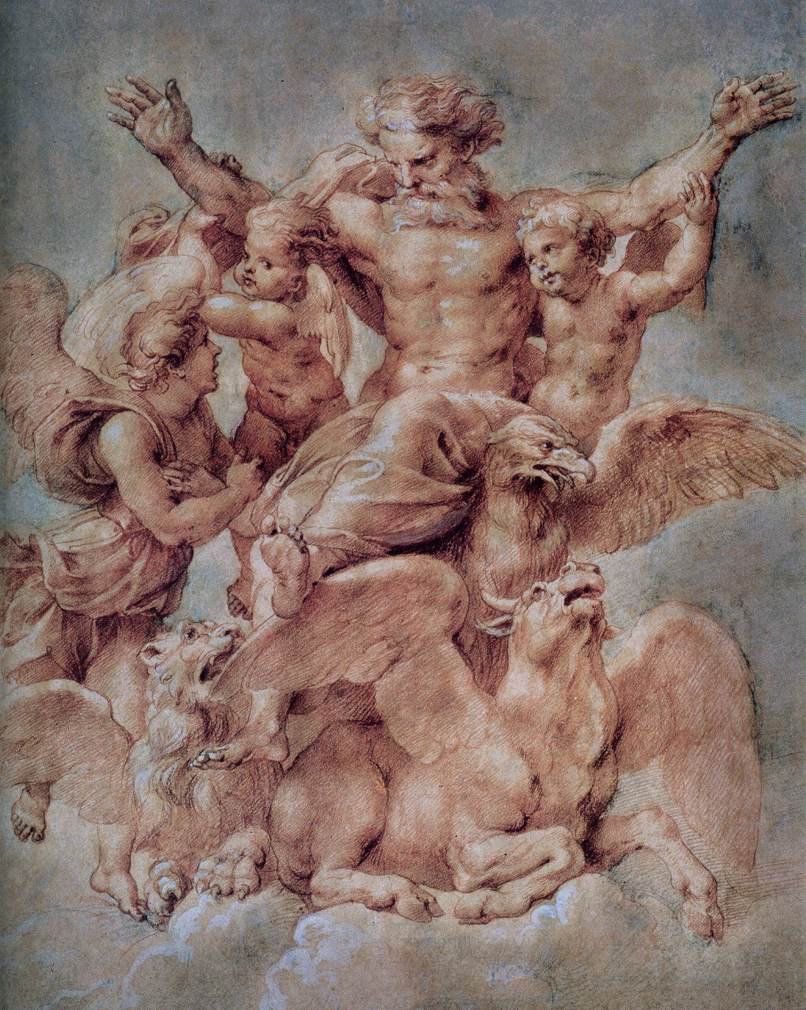 Näky Hesekielistä tekijältä Raffaello Sanzio Raphael