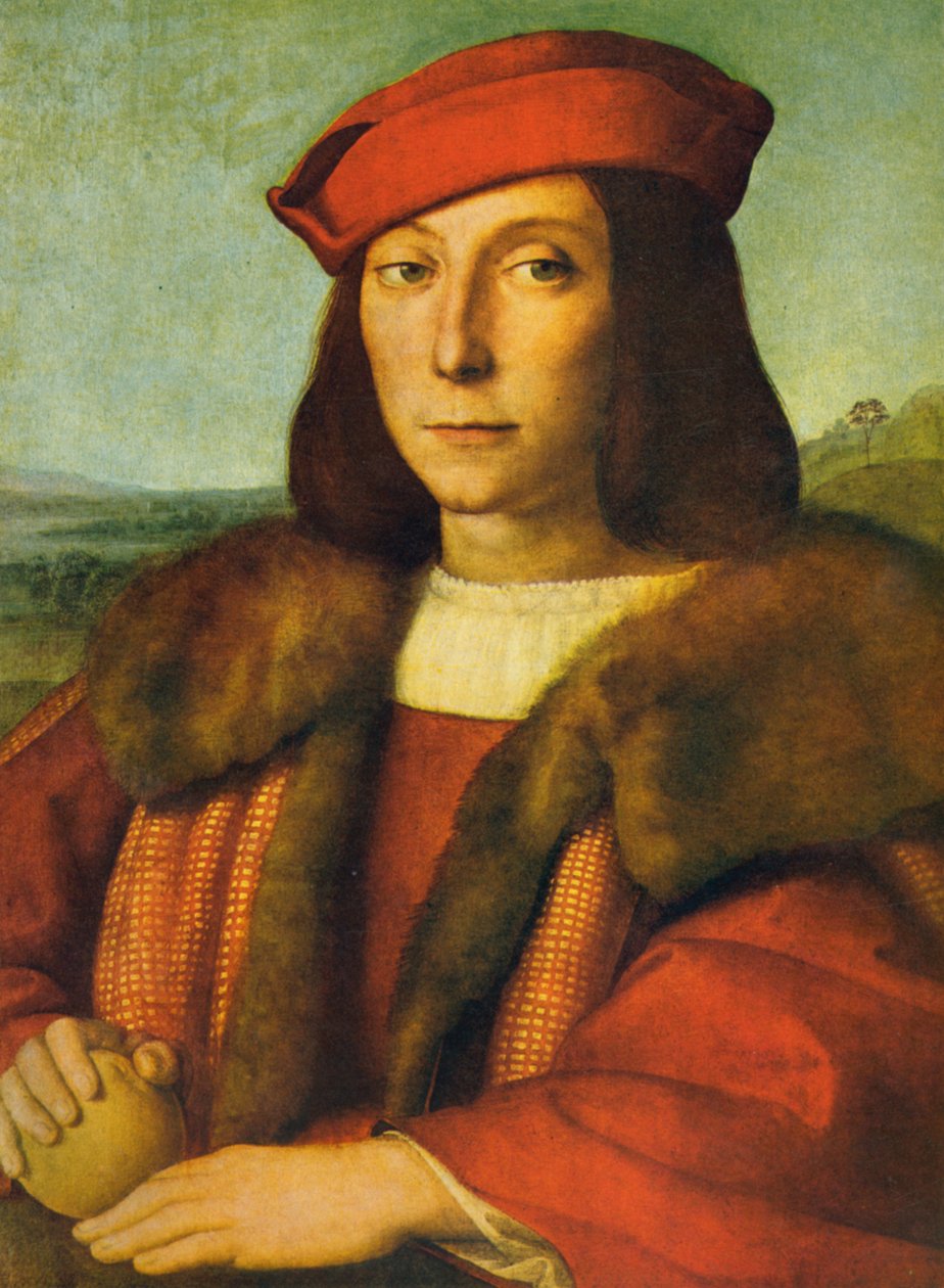 Nuori mies omenalla tekijältä Raffaello Sanzio Raphael