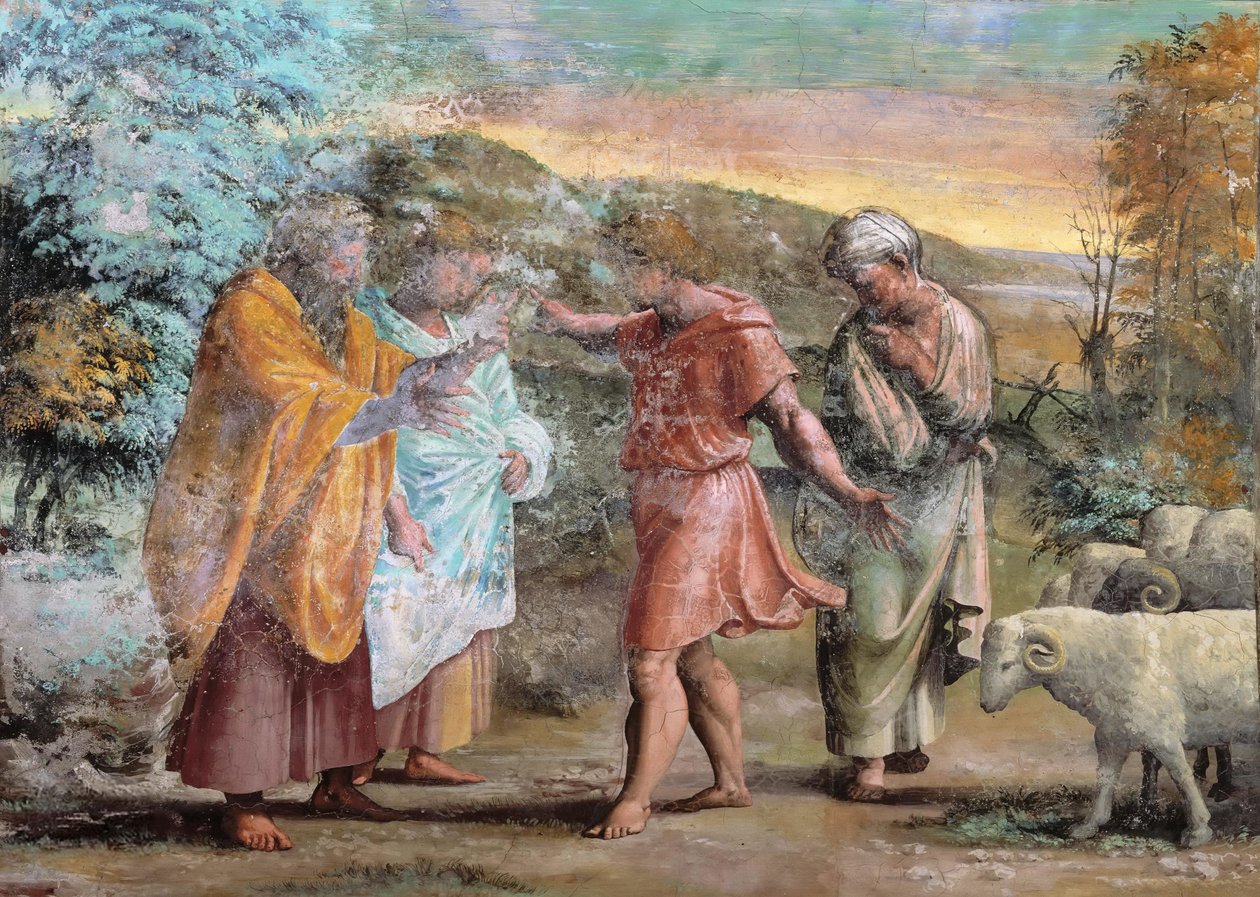 Loggian koristelu Fresco Palazzi Pontifici, Vatikaani tekijältä Raffaello Sanzio Raphael