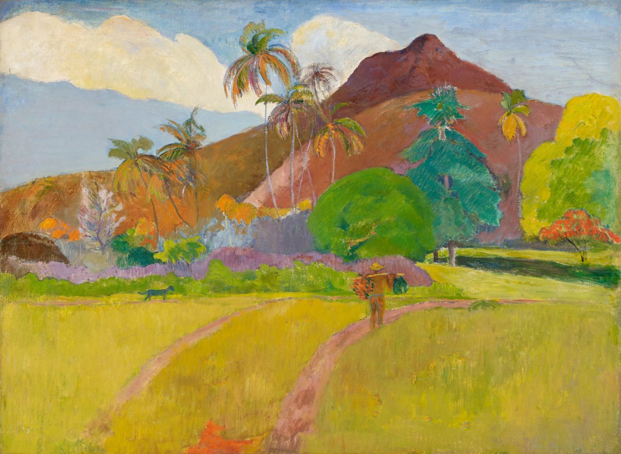 Tahitian maisema tekijältä Paul Gauguin