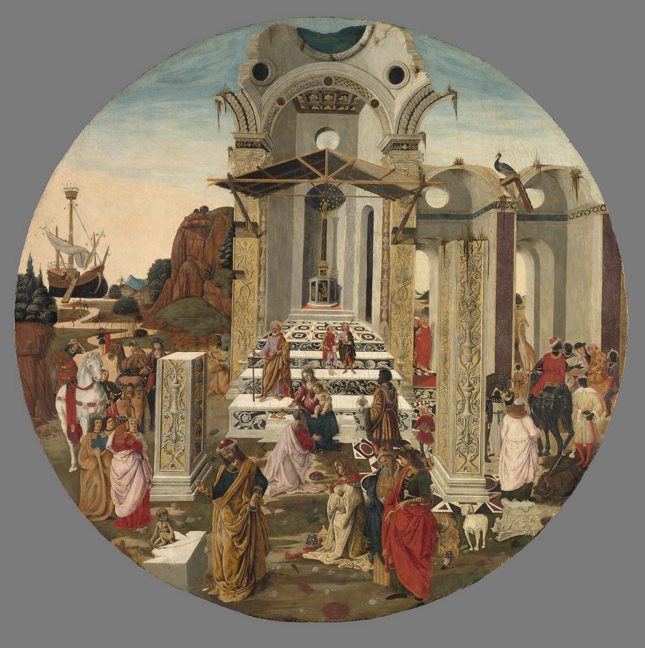 The Adoration of the Magi, n. 1495 tekijältä Raffaello Botticini