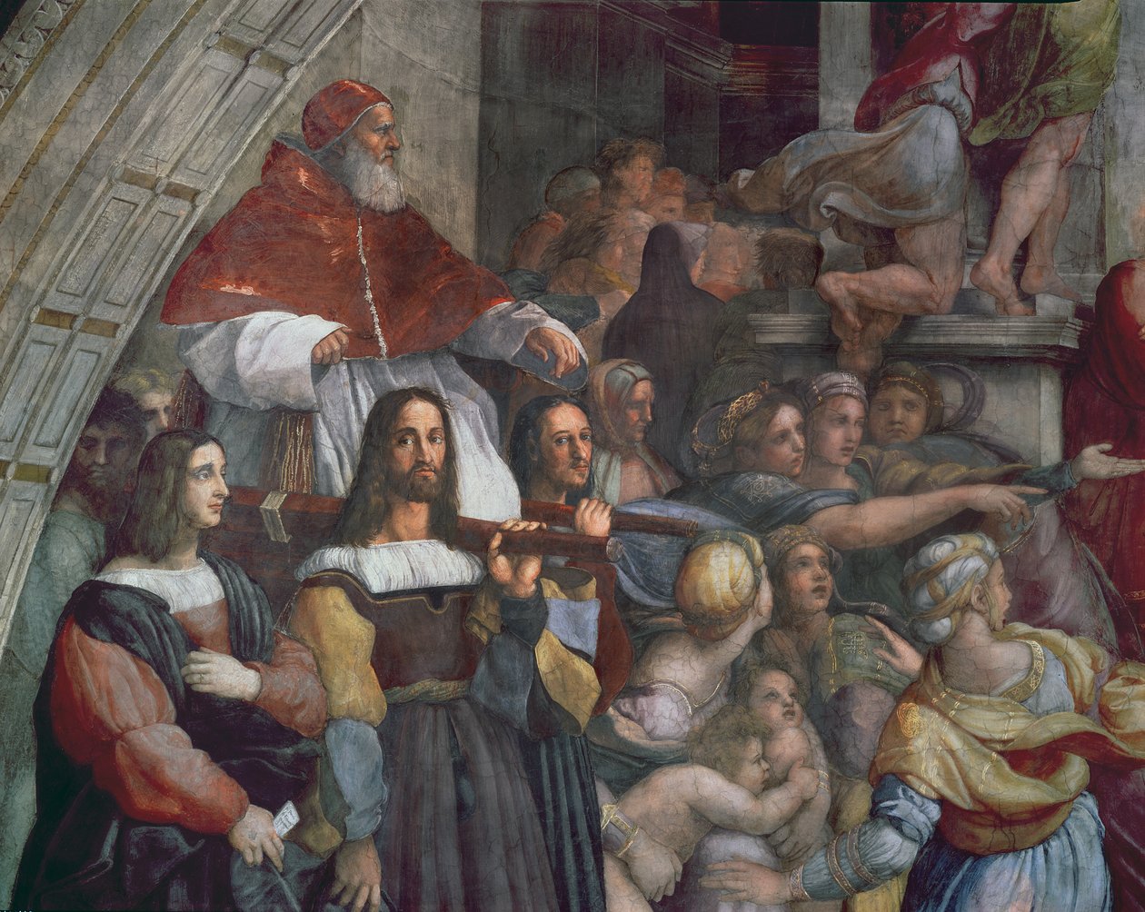 Heliodoruksen karkottaminen temppelistä tekijältä Raffaello Sanzio Raphael