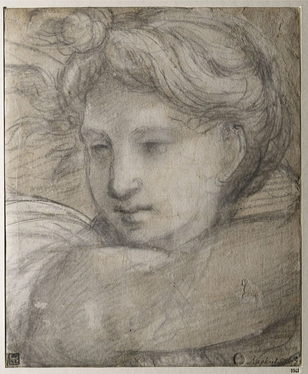 Enkelin pää, n. 1520 tekijältä Raffaello Sanzio Raphael