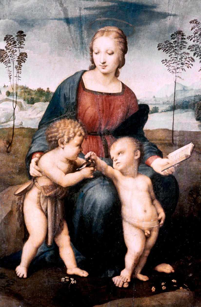Kultasipselin Madonna, 1507 tekijältä Raffaello Sanzio Raphael