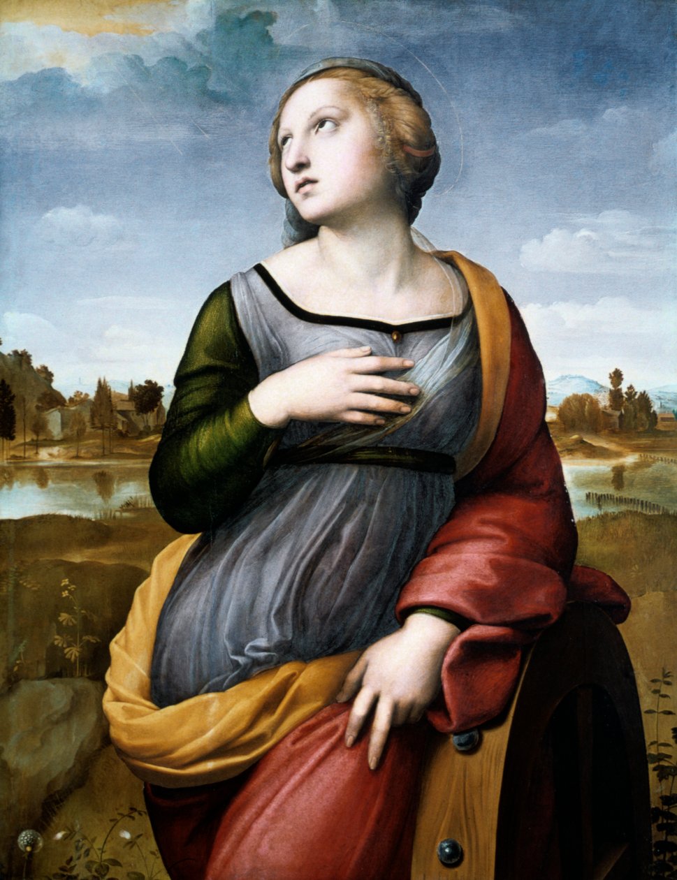 Pyhä Katariina Aleksandrialainen, 1507 tekijältä Raffaello Sanzio Raphael