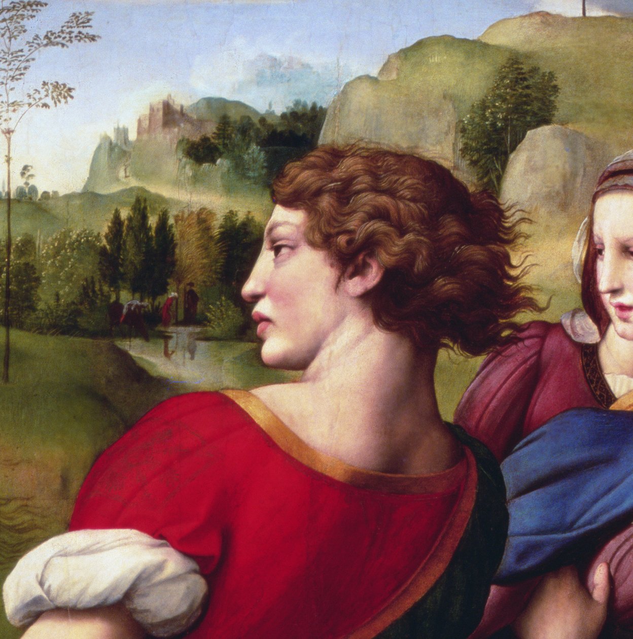 Laskeutuminen (yksityiskohta), 1507 tekijältä Raffaello Sanzio Raphael