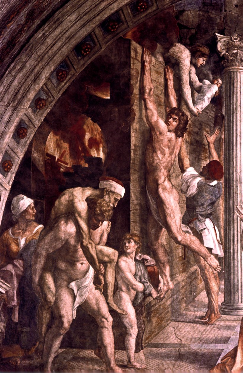 Tuli Borgon yksityiskohdassa, 1514 tekijältä Raffaello Sanzio Raphael