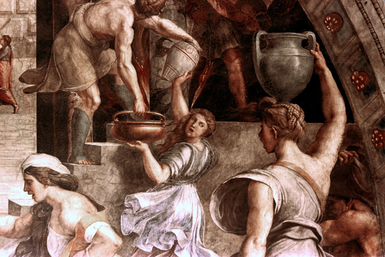 Tuli Borgon yksityiskohdassa, 1514 tekijältä Raffaello Sanzio Raphael
