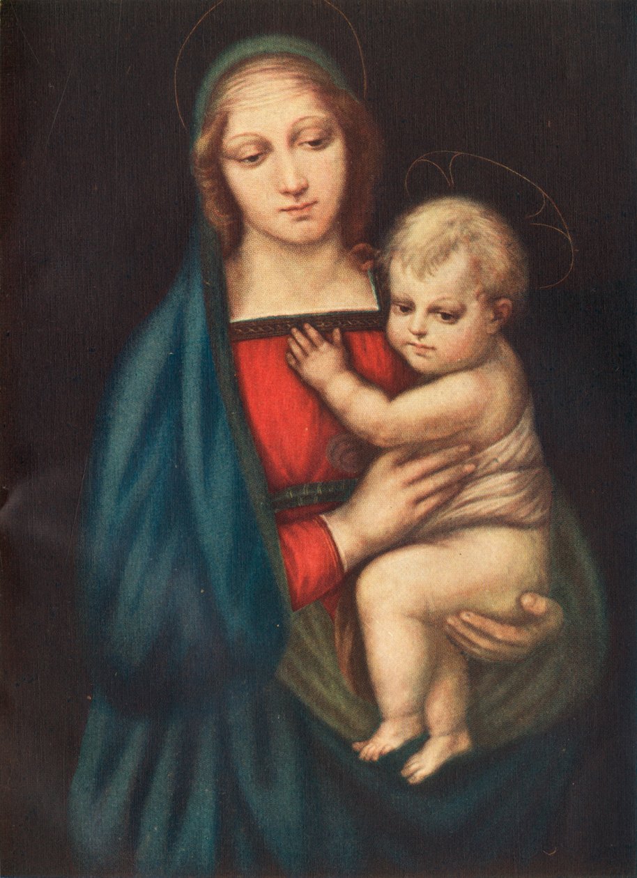 Madonna Del Gran Duca, 1505, c1912 tekijältä Raffaello Sanzio Raphael