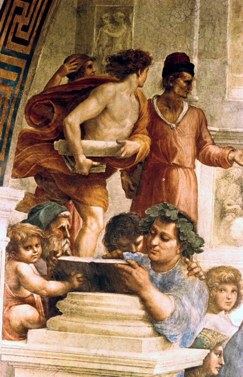 Ateenan koulu, 1509 tekijältä Raffaello Sanzio Raphael