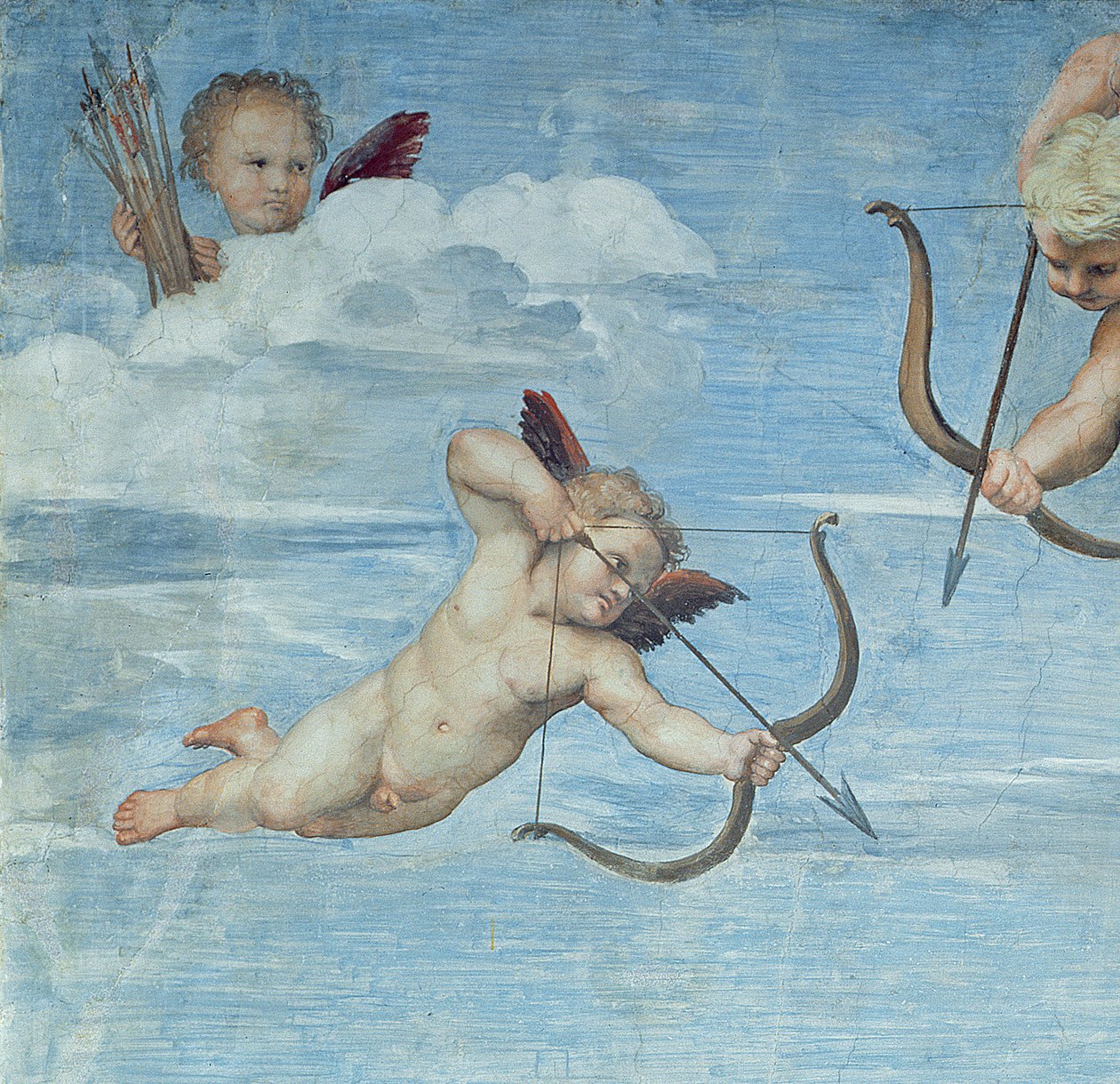 Galatean voitto, 1512-1514 (fresko) (yksityiskohta 56473) tekijältä Raffaello Sanzio Raphael