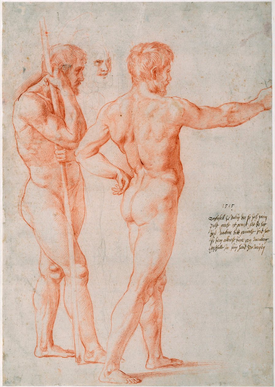 Kaksi alastontutkimusta, 1515 tekijältä Raffaello Sanzio Raphael
