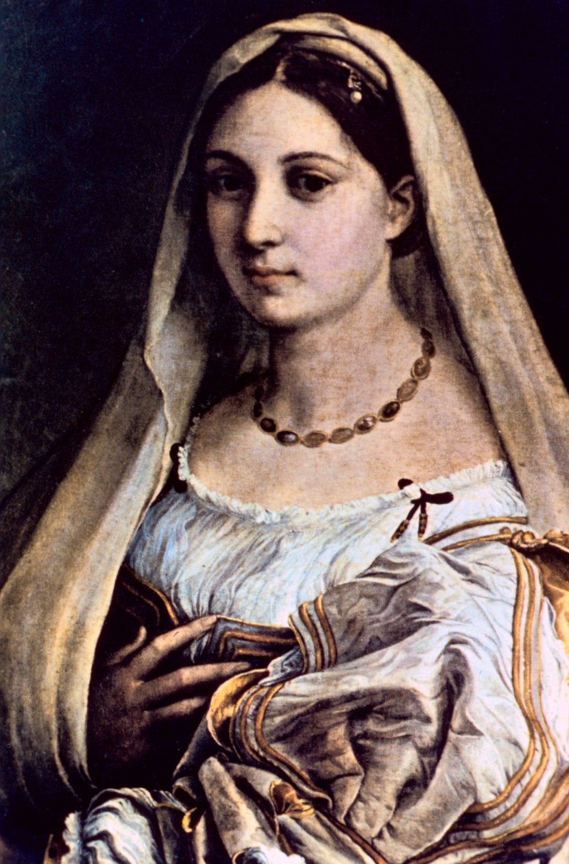 Nainen hunnulla La Donna Velata, 151213 tekijältä Raffaello Sanzio Raphael