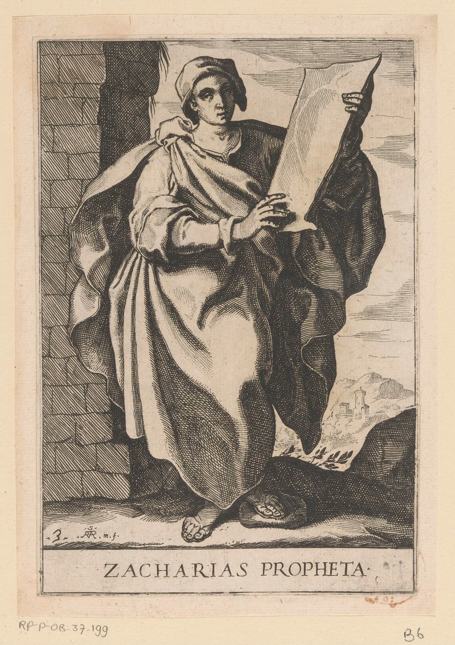 Sakarias menestyy Profeetta Sakarja (otsikko esineessä) Profeetta (sarjan nimi) Profeetat (sarjan nimi) tekijältä Raffaello Schiaminossi
