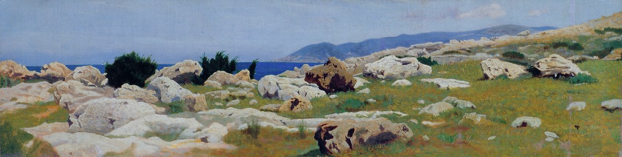 Castiglioncello Punta del Boccalta, noin 1864 (öljy kankaalle) tekijältä Raffaello Sernesi