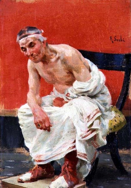 Isang Sandali ng Pag-iisip (Un Momento di Pensiero) (panel)finn tekijältä Raffaello Sorbi