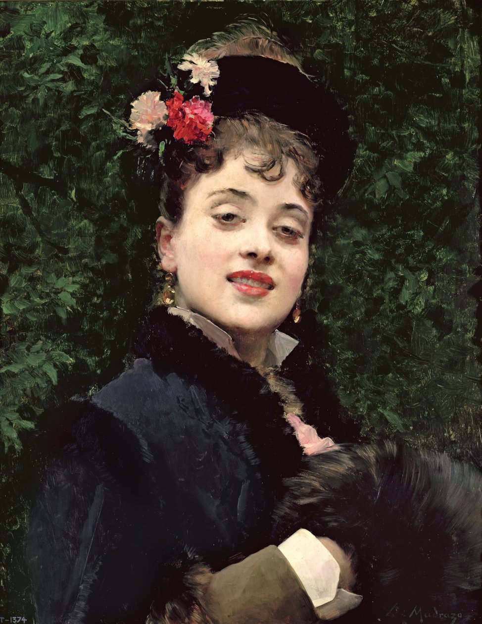 Aline Masson, taiteilijan malli tekijältä Raimundo de Madrazo y Garreta