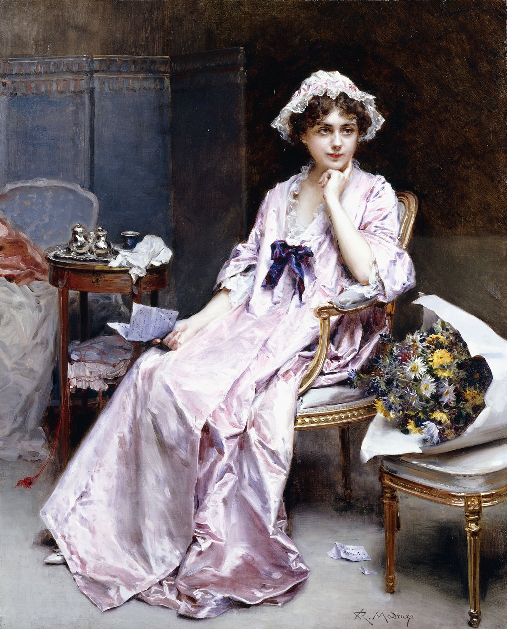 Vastahakoinen emäntä tekijältä Raimundo de Madrazo y Garreta