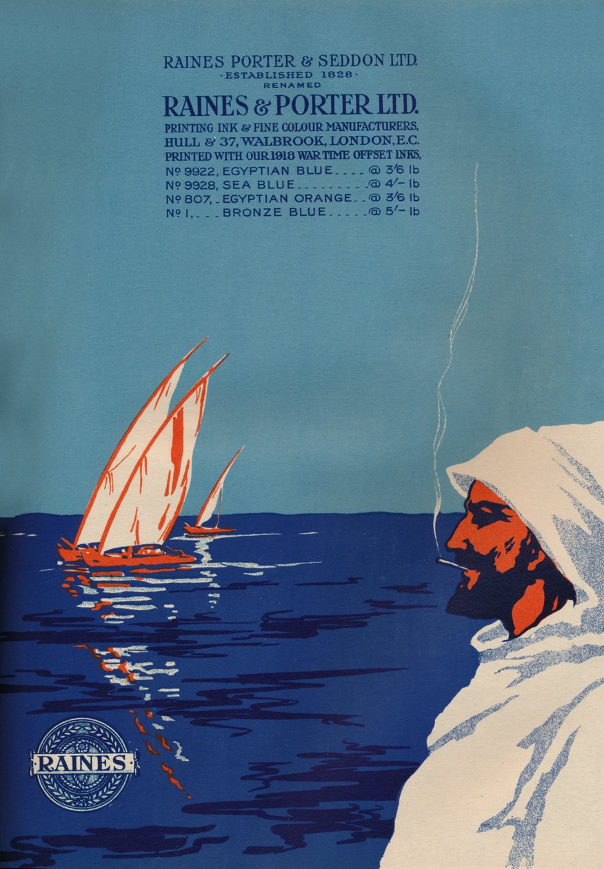 "Raines & Porter Ltd. Advert", 1919 tekijältä Raines and Porter