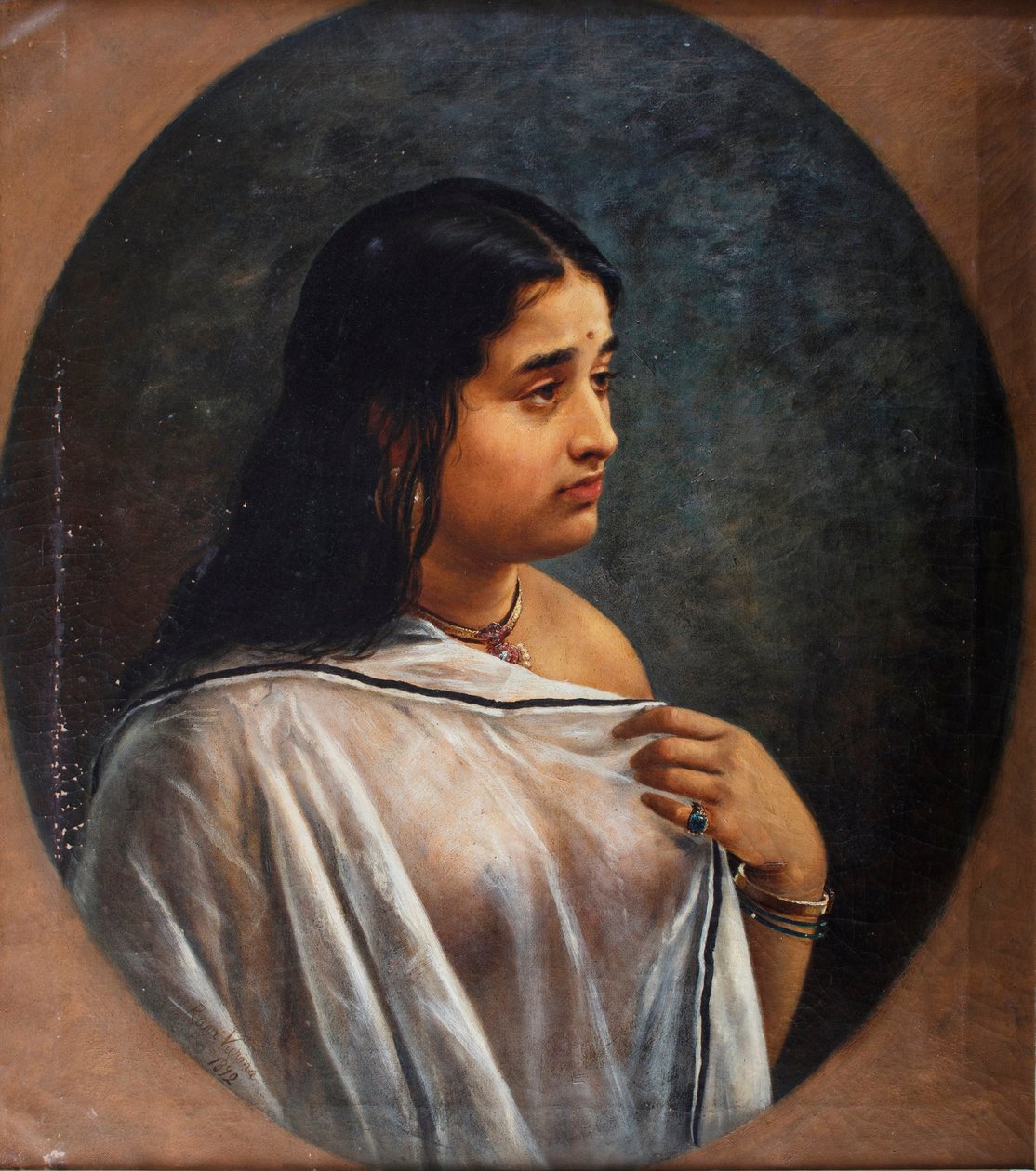 Malayali Lady, kirjoittanut Raja Ravi Varma tekijältä Raja Ravi Varma