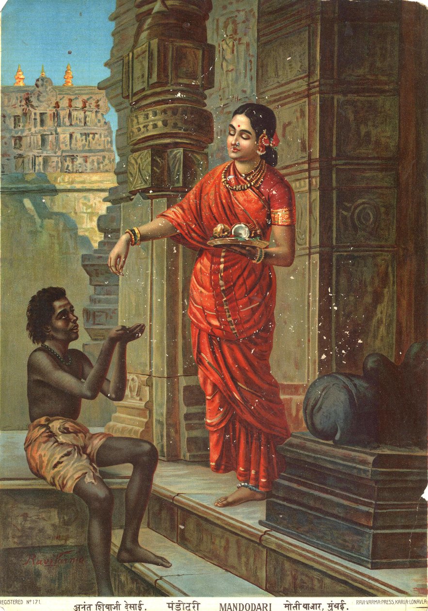 Raja Ravi Varman maalaukseen perustuva Mandodari tekijältä Raja Ravi Varma