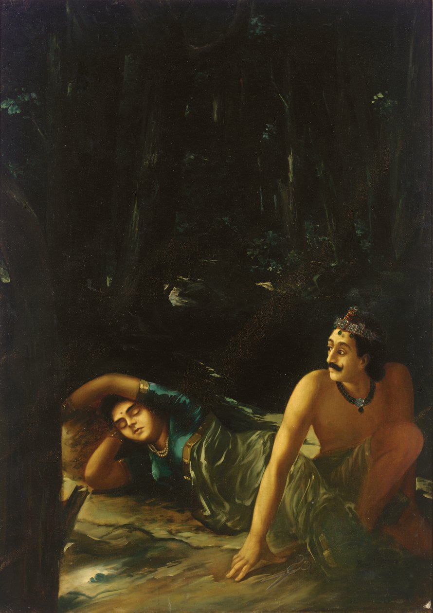 Nala ja Damayanti tekijältä Raja Ravi Varma