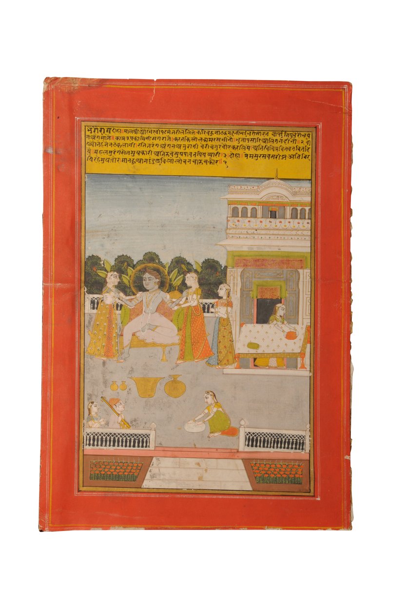 Ragamalan pienoismaalaus, Rajasthan luultavasti Bundi, 1800-luvun alku tekijältä Rajasthani School