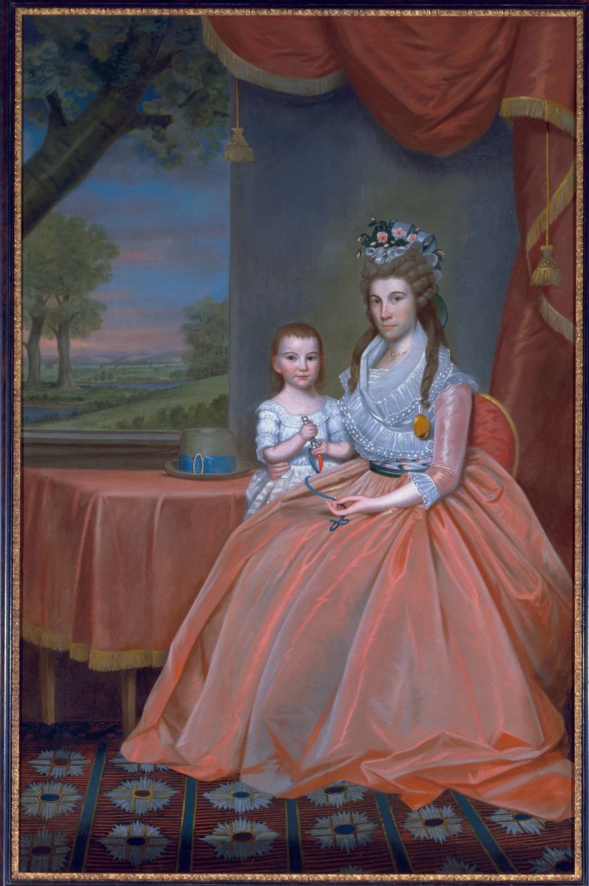 Rouva Elijah Boardman ja hänen poikansa William Whiting Boardman, n. 1796 tekijältä Ralph Earl