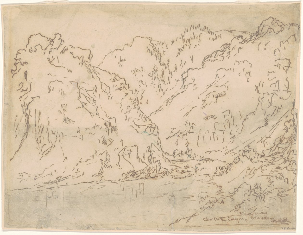 Clear Creek Canyon, Rocky Mountains, Colorado tekijältä Ralph Albert Blakelock