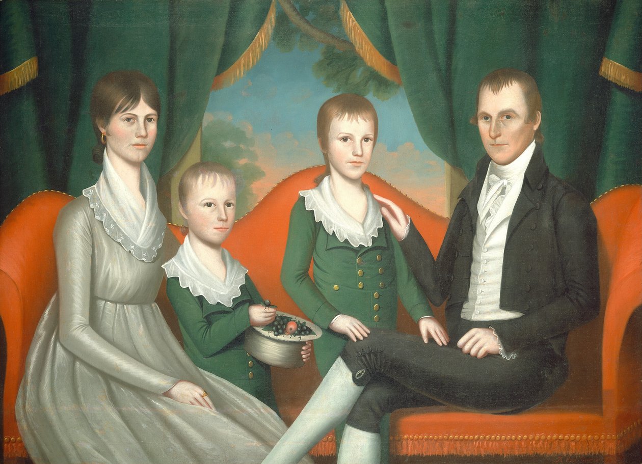 Perhekuva, 1804. tekijältä Ralph Earl