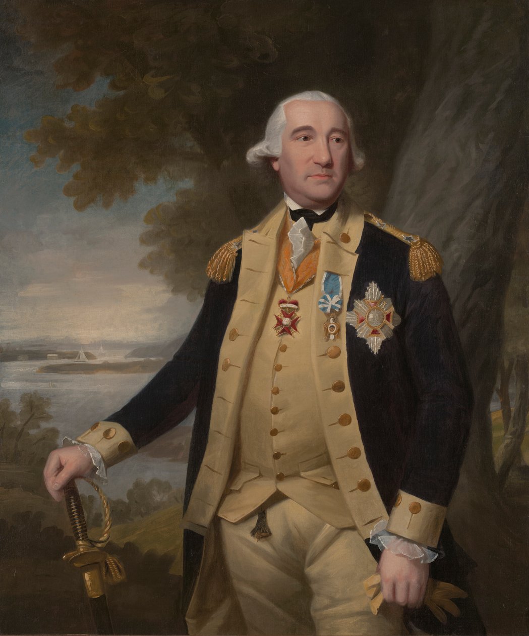 Kenraalimajuri Friedrich Wilhelm Augustus, paroni von Steuben (1730-1794) tekijältä Ralph Earl