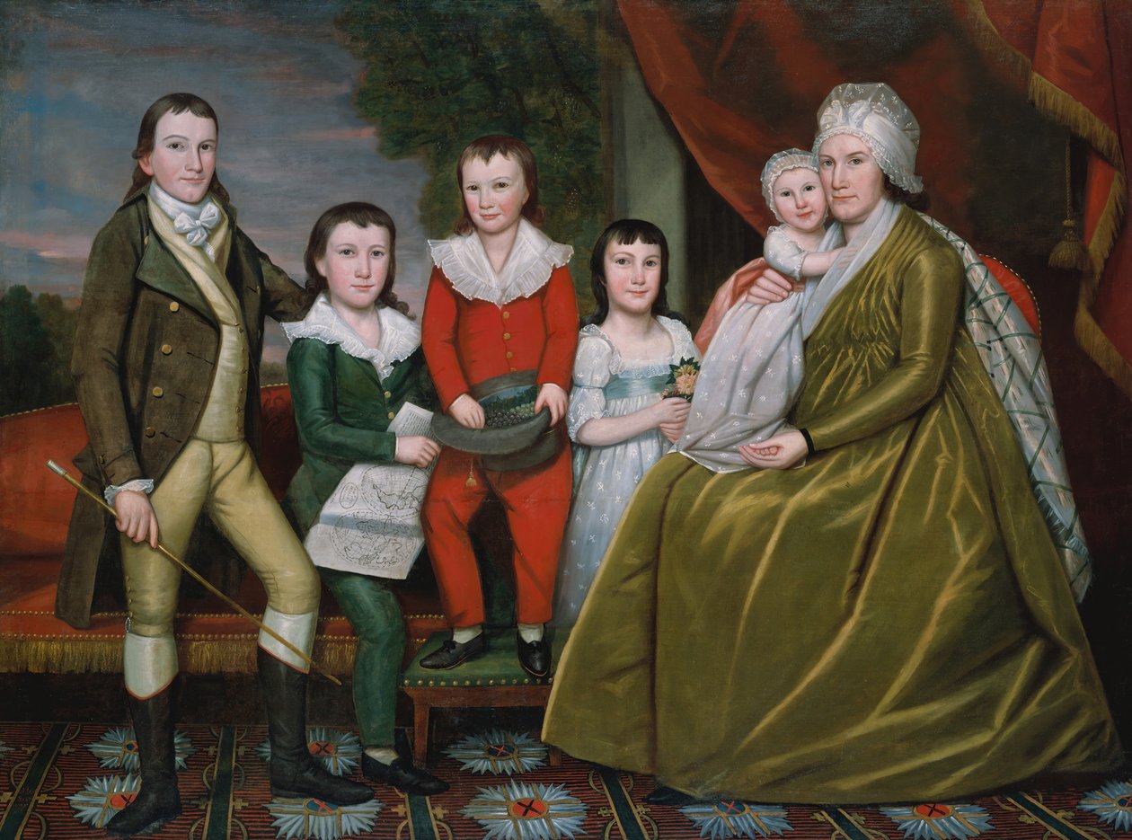 Rouva Noah Smith ja hänen lapsensa, 1798. tekijältä Ralph Earl