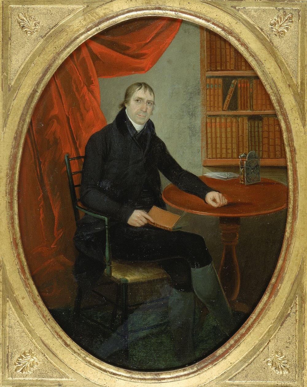 Muotokuva Connecticut Clockmakerista, n. 1800. tekijältä Ralph Earl