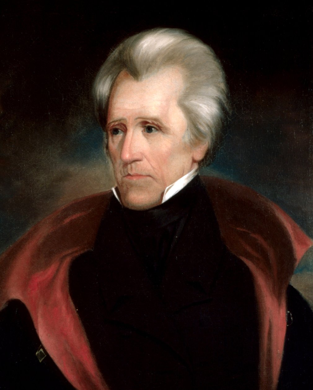 Andrew Jacksonin pää (rajattu 4x5) tekijältä Ralph Eleaser Whiteside Earl