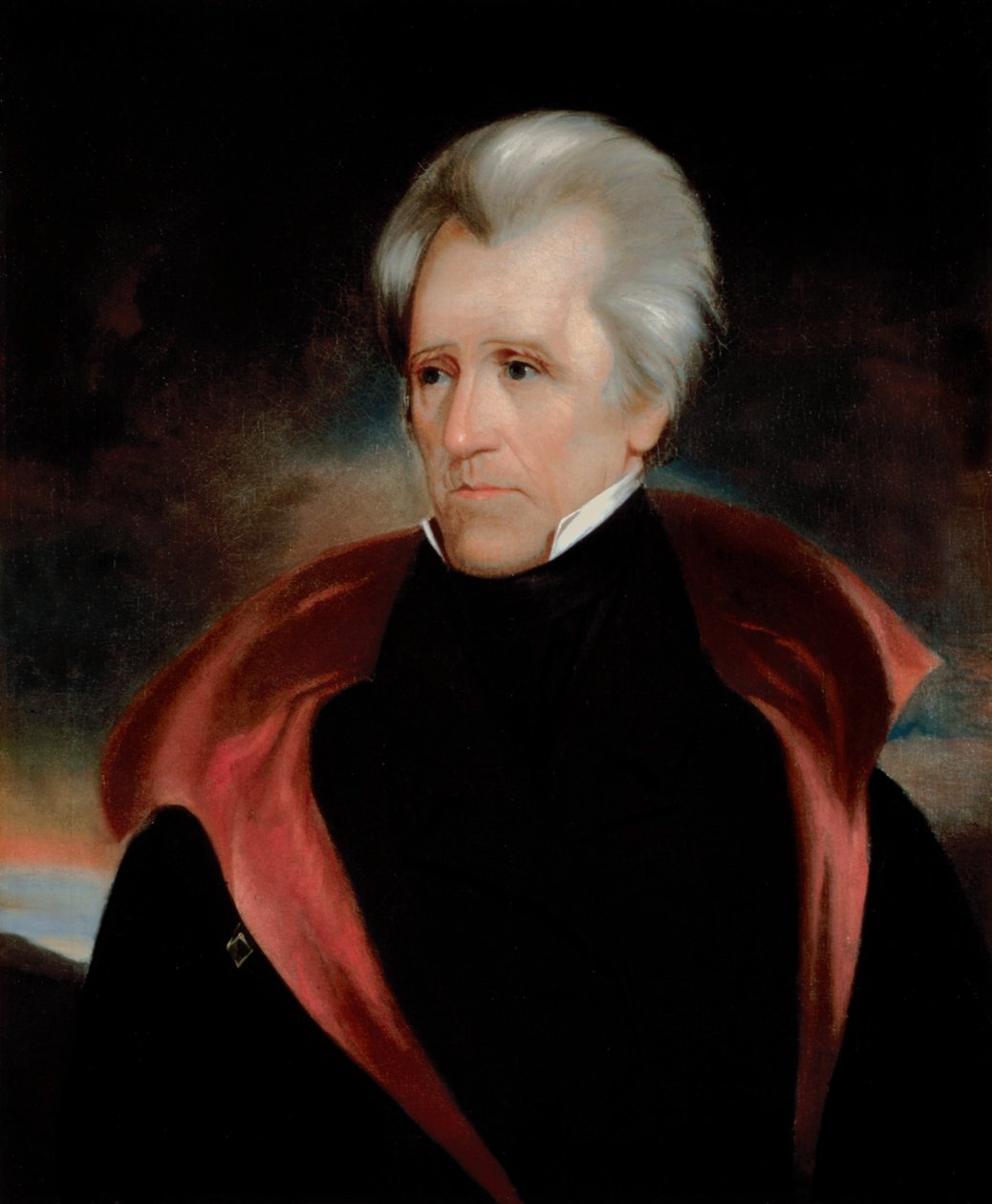Andrew Jacksonin muotokuva, n. 1837 (öljy kankaalle) tekijältä Ralph Eleaser Whiteside Earl