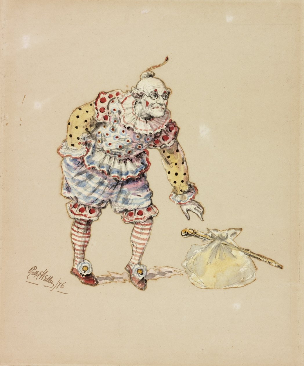 Billy Purvis varastaa nippua, 1876 (kynä ja wc paperilla) tekijältä Ralph Hedley