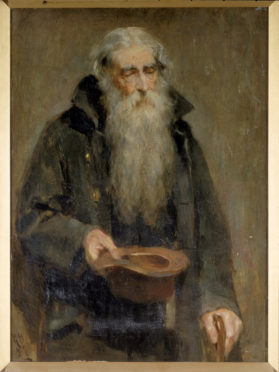 Sokea kerjäläinen, 1897 tekijältä Ralph Hedley