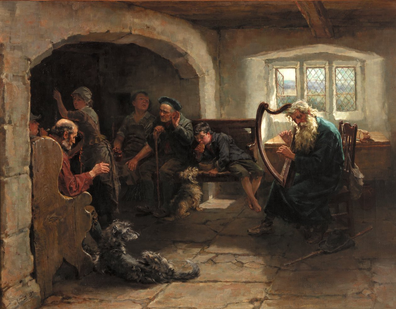 Lay of The Last Minstrel, 1890 tekijältä Ralph Hedley