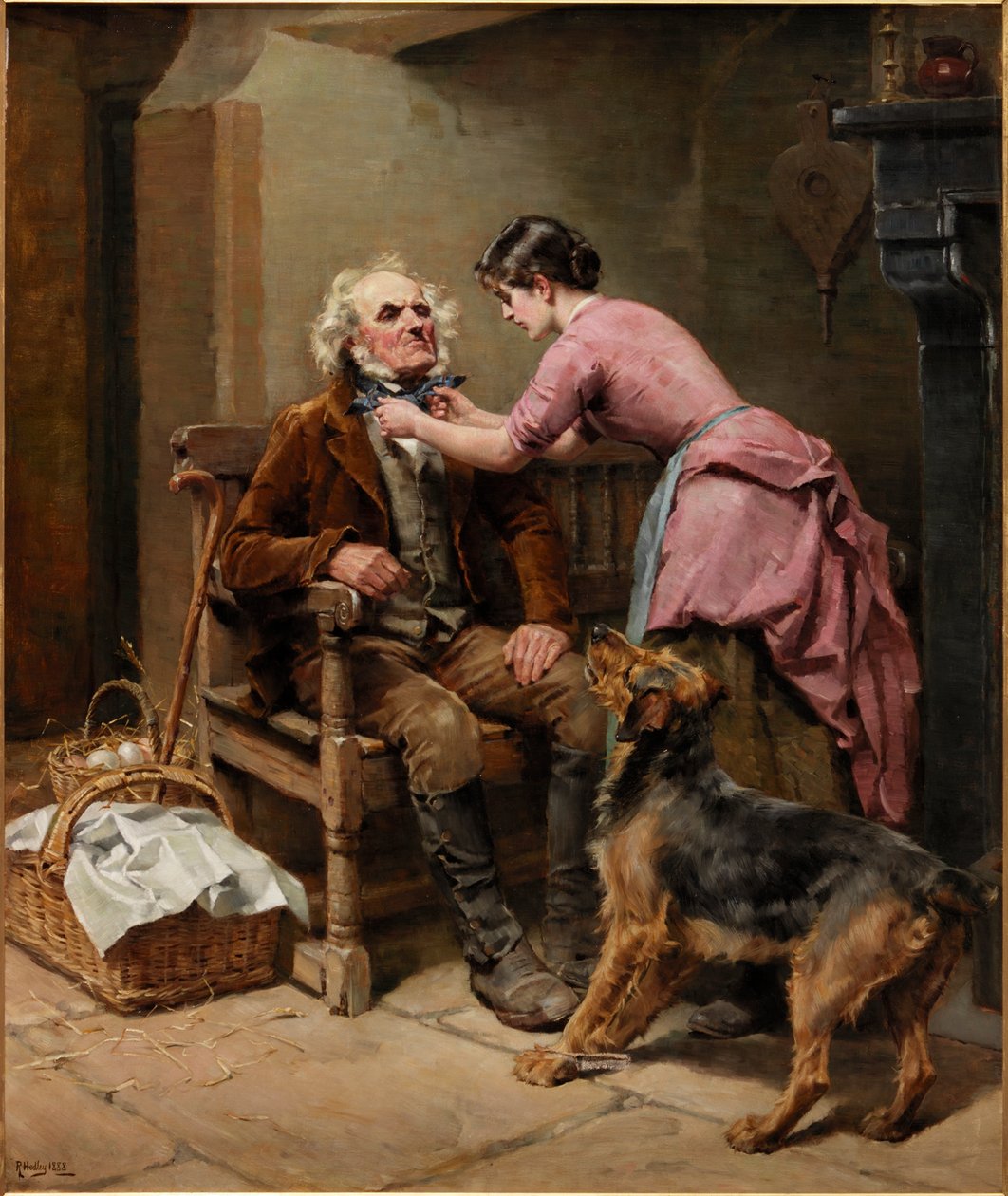 Valmistautuminen markkinoille, 1888 tekijältä Ralph Hedley