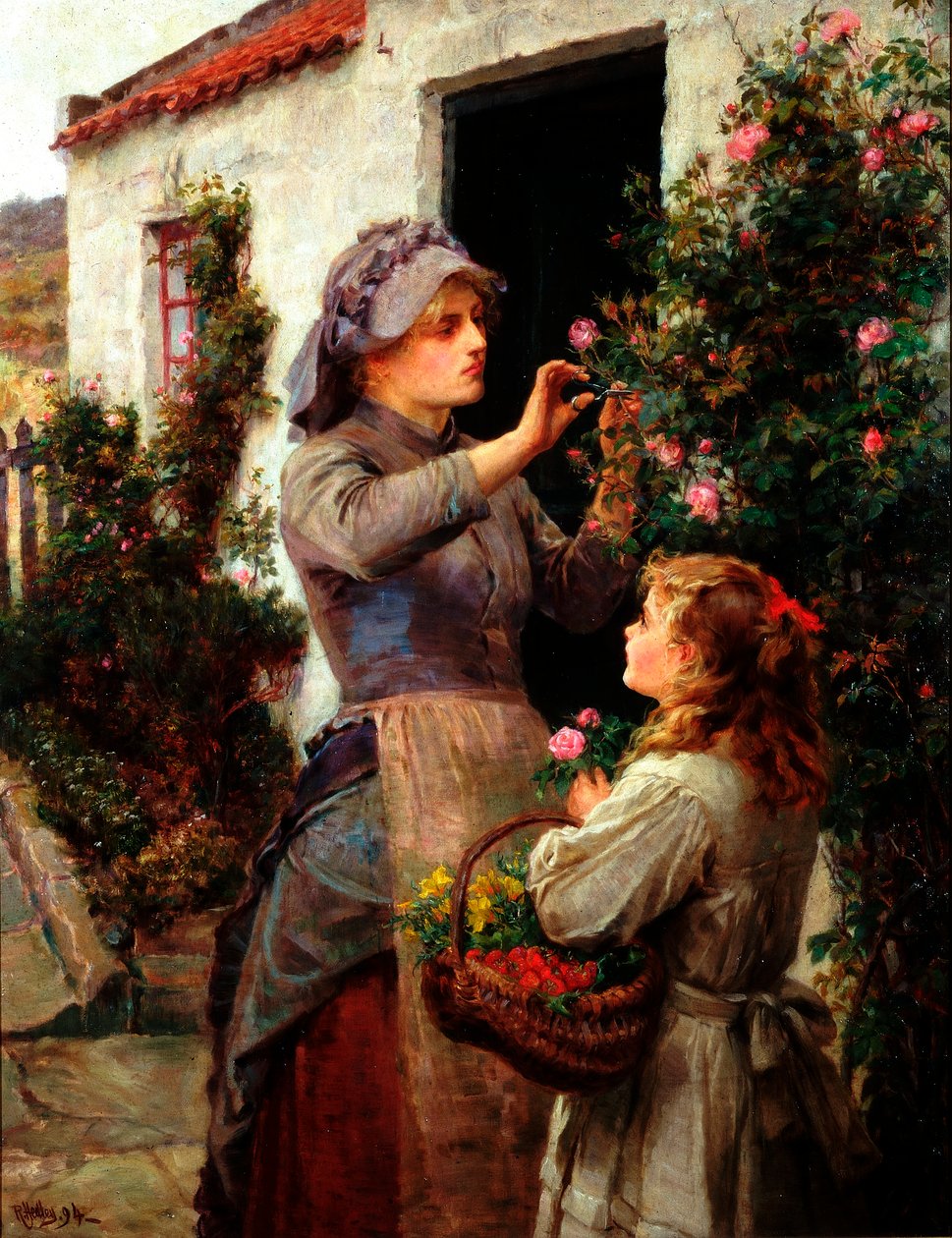 Roses for the Invalid, 1894 tekijältä Ralph Hedley