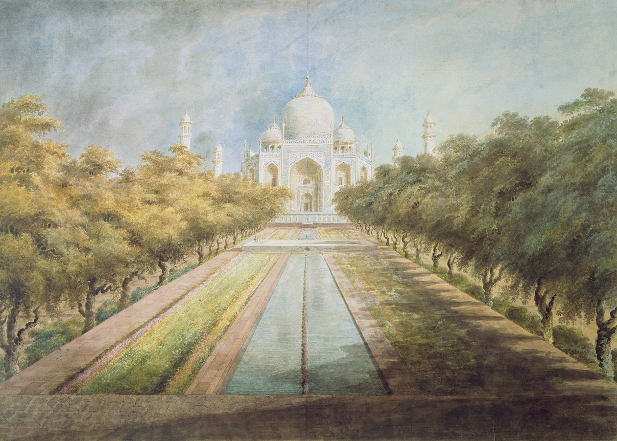 Taj Mahal (vesiväri paperille) tekijältä Ram Sita