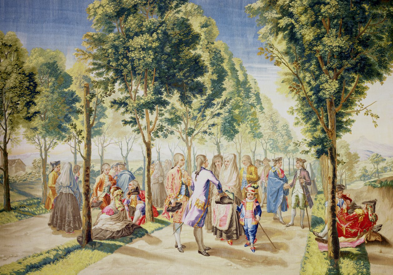 El Paseo de las Delicias, Madrid (kuvakudos) (katso myös 488630) tekijältä Ramon Bayeu y Subias